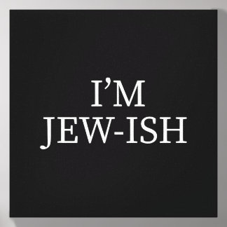 Funny Im Jew-Ish Jewish Canvas Photo Tile