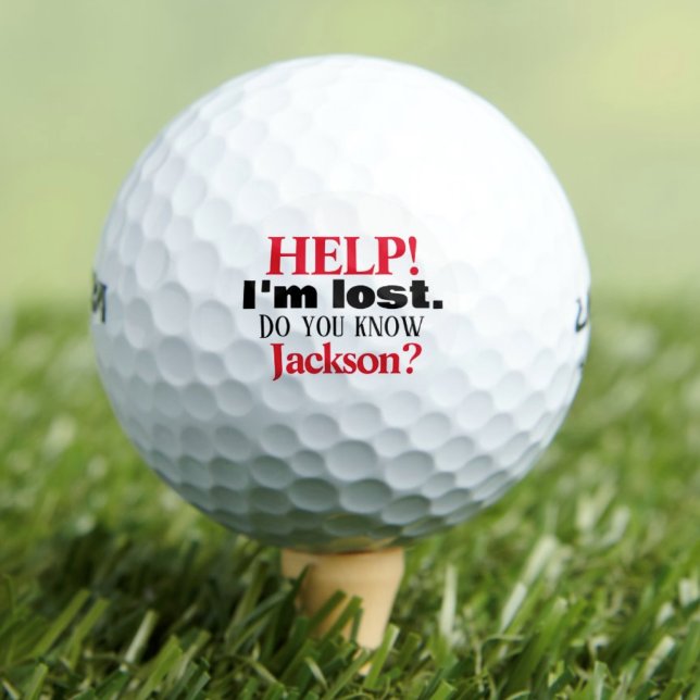 Funny I'm Lost Personalized Golf Balls (Creator Uploaded)