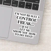Control Freak' Sticker