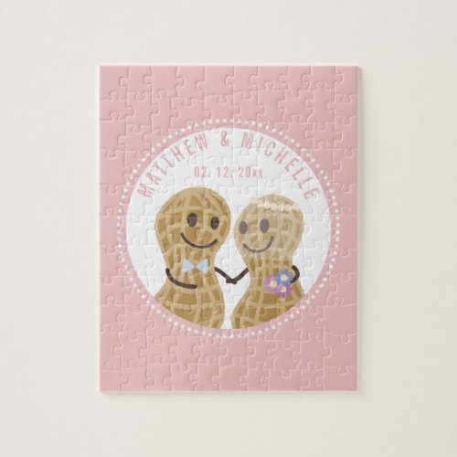 Funny Im Nuts About You Happy Wedding Anniversary Jigsaw Puzzle