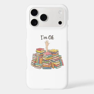 Funny Im Ok Drowning In Books Cute Bookworm iPhone 17 Pro Max Case