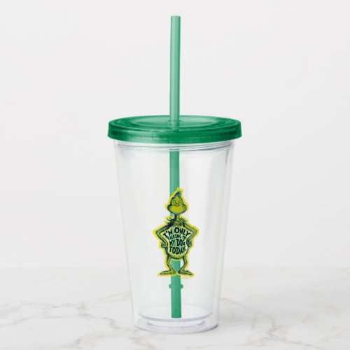 Funny Im Only Talking to My Dog Acrylic Tumbler