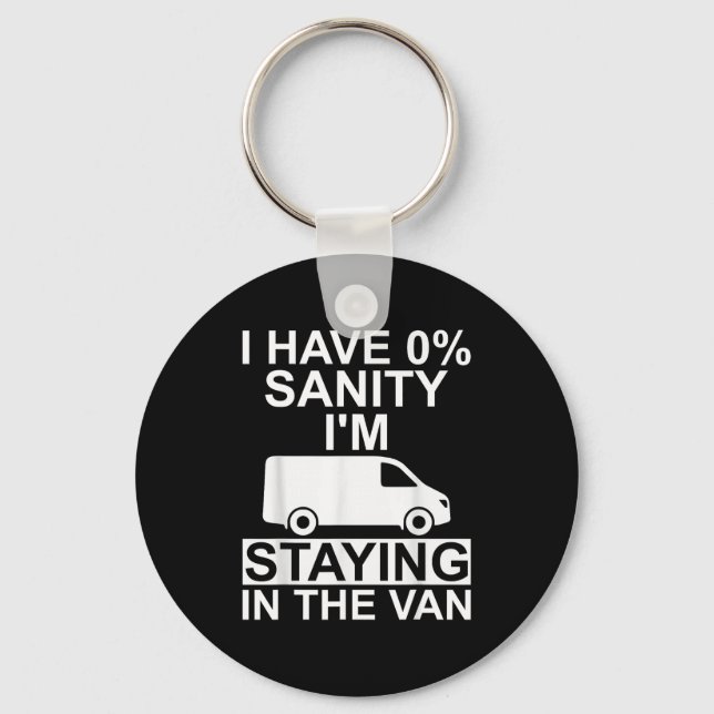 Funny I'm Staying In Tha Van Phasmophobia Drivers  Keychain (Front)
