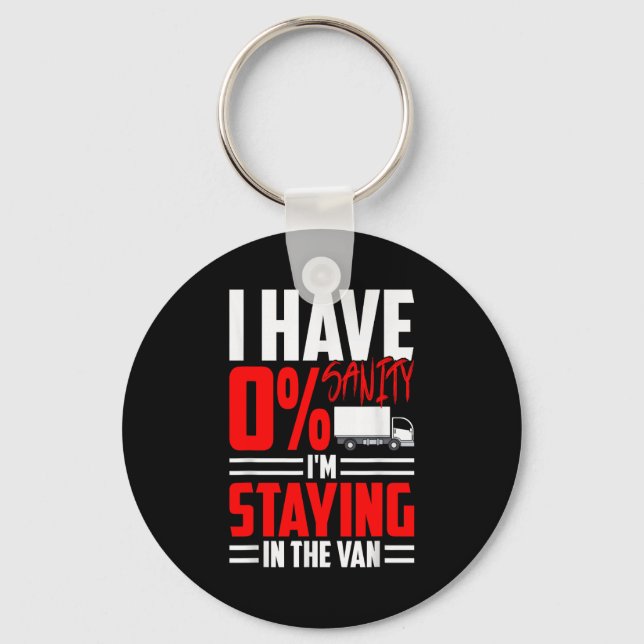 Funny I'm Staying In Tha Van Phasmophobia Gamer Wo Keychain (Front)