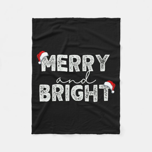Funny I'm Trying To Feel Merry And Bright Couples  Fleece Blanket (Front)