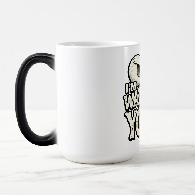 Funny "I'M WATCHING YOU" Retro Eyes Coffee Mug - O (Left)
