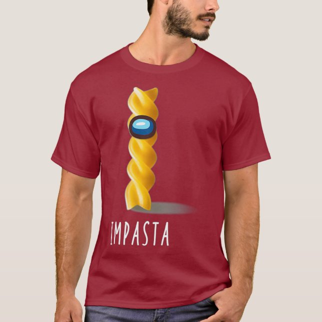 Funny Impasta Imposter Suss gaming Shhhhh T-Shirt (Front)