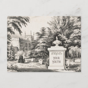 Funny "In Memory of Your Youth" Birthday Postcard