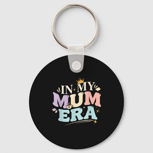 Funny In My Blue Mum Era Cool Mom Mother's Day  Keychain (Front)