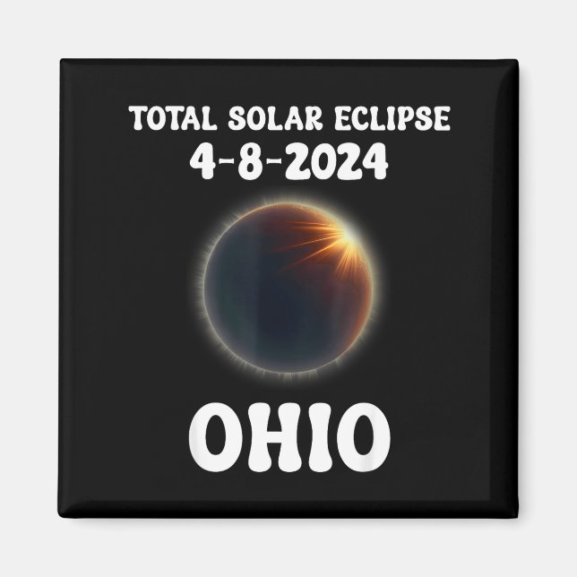 Funny In Total Solar Eclipse Twice Lifetime Magnet (Front)