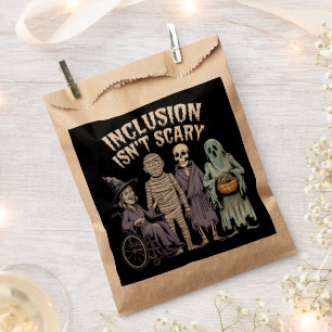 Funny Inclusion Isn't Scary Teacher Halloween 2024 Favor Bag