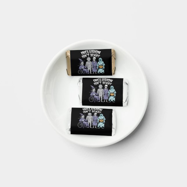 Funny Inclusion Isn't Scary Teacher Halloween 2024 Hershey's Miniatures (Plate)