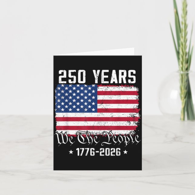 Funny Independence Day 4th of July 1776-2026 250th Card (Front)