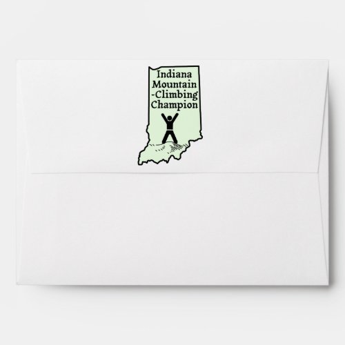 Funny Indiana Mountain Climbing Champion Envelope