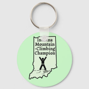 Funny Indiana Mountain Climbing Champion Keychain