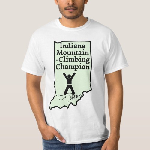 Funny Indiana Mountain Climbing Champion T_Shirt