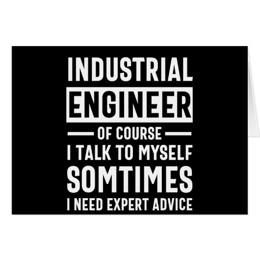 Funny Industrial  Engineer Gift Cards (Front Horizontal)