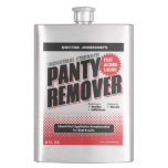 Funny Industrial Panty Remover Gag Gift Flask at Zazzle
