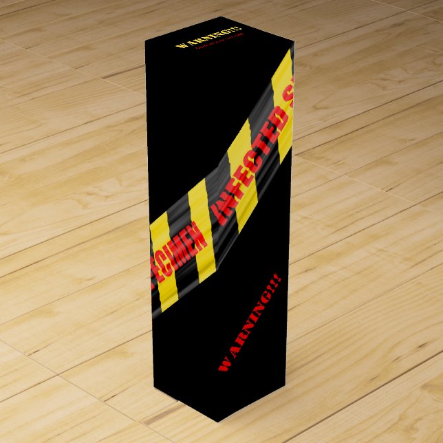 Funny Infected Specimen Wine Box (Front)