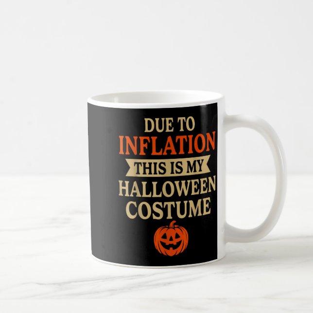 Funny Inflation Halloween Costume Couple Matching  Coffee Mug (Right)