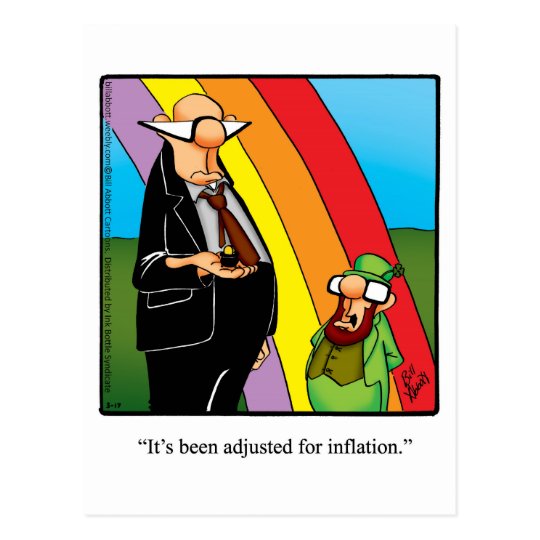 Funny Inflation Humor Postcard