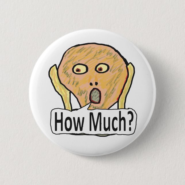 Funny Inflation Scream Button (Front)
