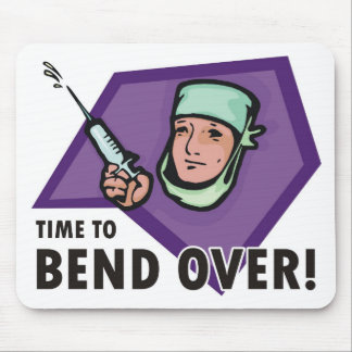 Funny injection doctor / nurse - squirting syringe mouse pad