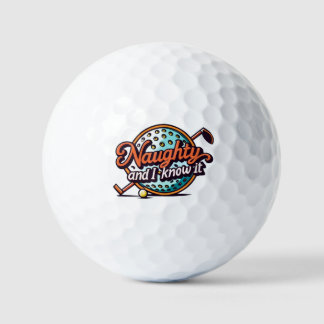 Funny inscription about naughty lost golf balls