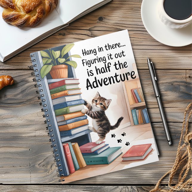 Funny Inspirational Cat Notebook (Creator Uploaded)