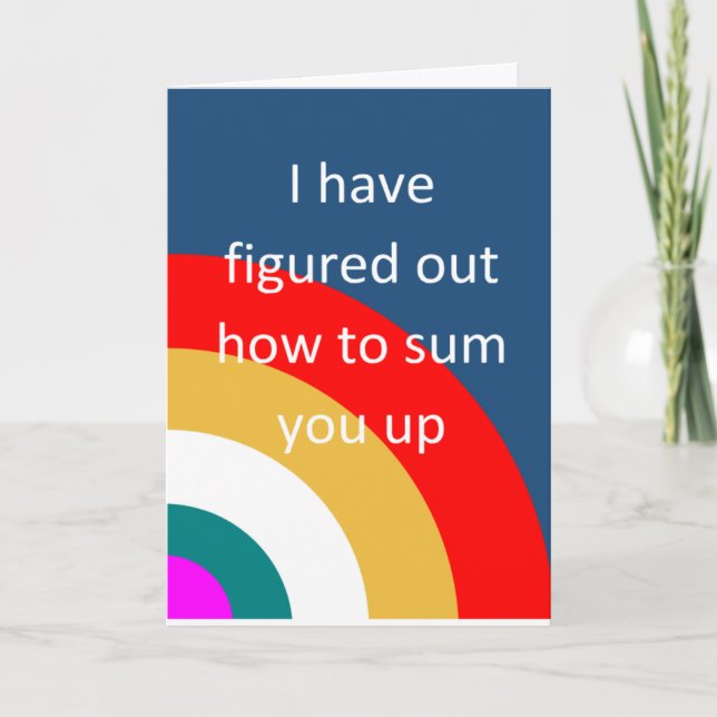 Funny inspirational congratulations card (Front)