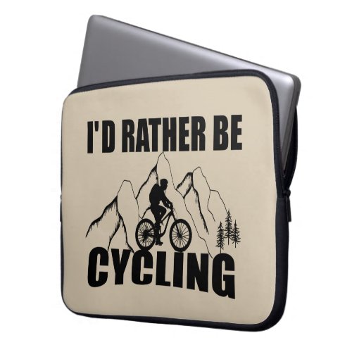 funny inspirational cycling quotes laptop sleeve