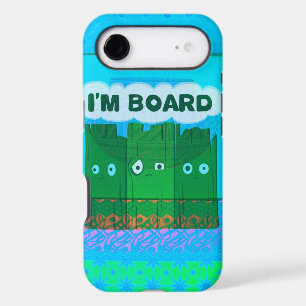 Funny Inspirational Graphic: I Am Bored Text Art iPhone 17 Air Case