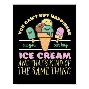 Funny Inspirational Ice Cream Life Quote Summer Poster