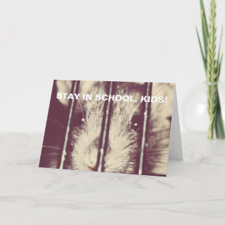 Funny Inspirational Rat in Prison Card