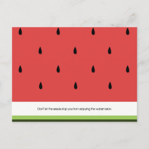 Funny & Inspirational Watermelon Postcard