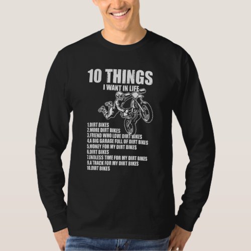 Funny Interesting Bikes Types Lists Motorcycling E T_Shirt