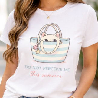 Funny Introvert Cat Shirt Do Not Perceive Me