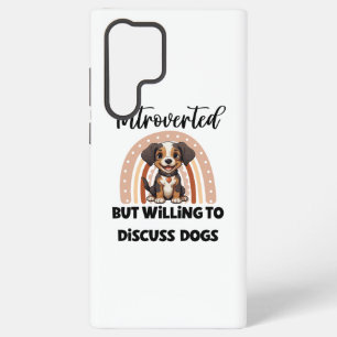 Funny Introvert Dog Lover Quote Samsung Galaxy S22 Ultra Case