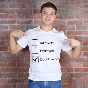 Funny Introvert Extrovert Booktrovert Book Lover T-Shirt