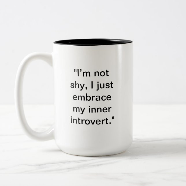Funny Introvert Mug | Custom Name Gift (Left)