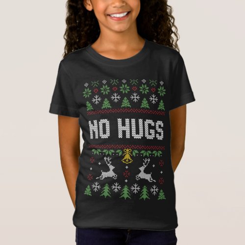 Funny Introvert No Hugs Ugly Christmas Sweater