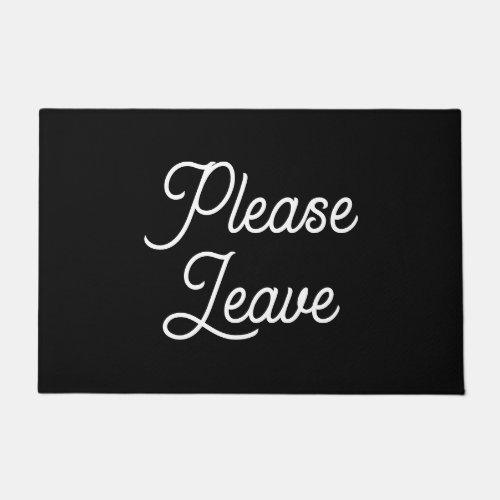 Funny Introvert Please Leave Quote Simple Doormat