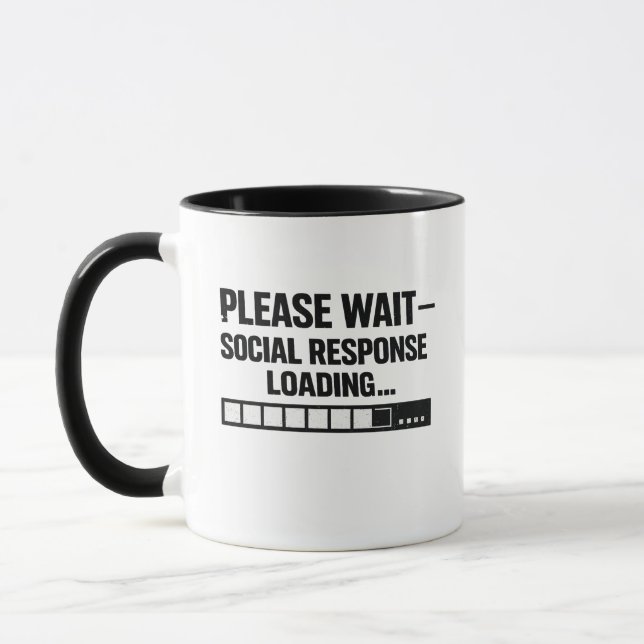 Funny Introvert Programmer Design Mug (Left)