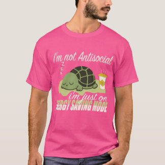 Funny Introvert Quote I’m Just on Energy Saving  T-Shirt