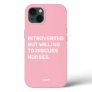 Funny Introverted But Willing To Discuss Horses iPhone 13 Case