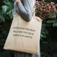Girl Loves Plants Ironic Gardening Mom Gardener Cute Gift Tote Bag