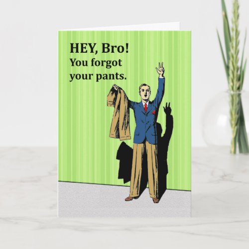 Funny Invitation for Brother to be Best Man Retro