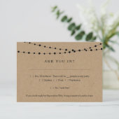 Funny Invitation RSVP Card Insert w- Song Request (Standing Front)