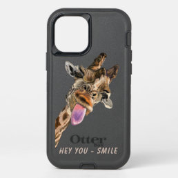 Funny iPhone Case with Playful Giraffe