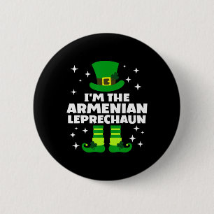 Funny Irish Armenian Leprechaun St Patricks Day Ir Button